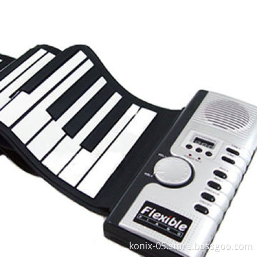 Flexible Hand Roll-up Piano with 61 Keys, Measures 88 x 17.4 x 0.5cm